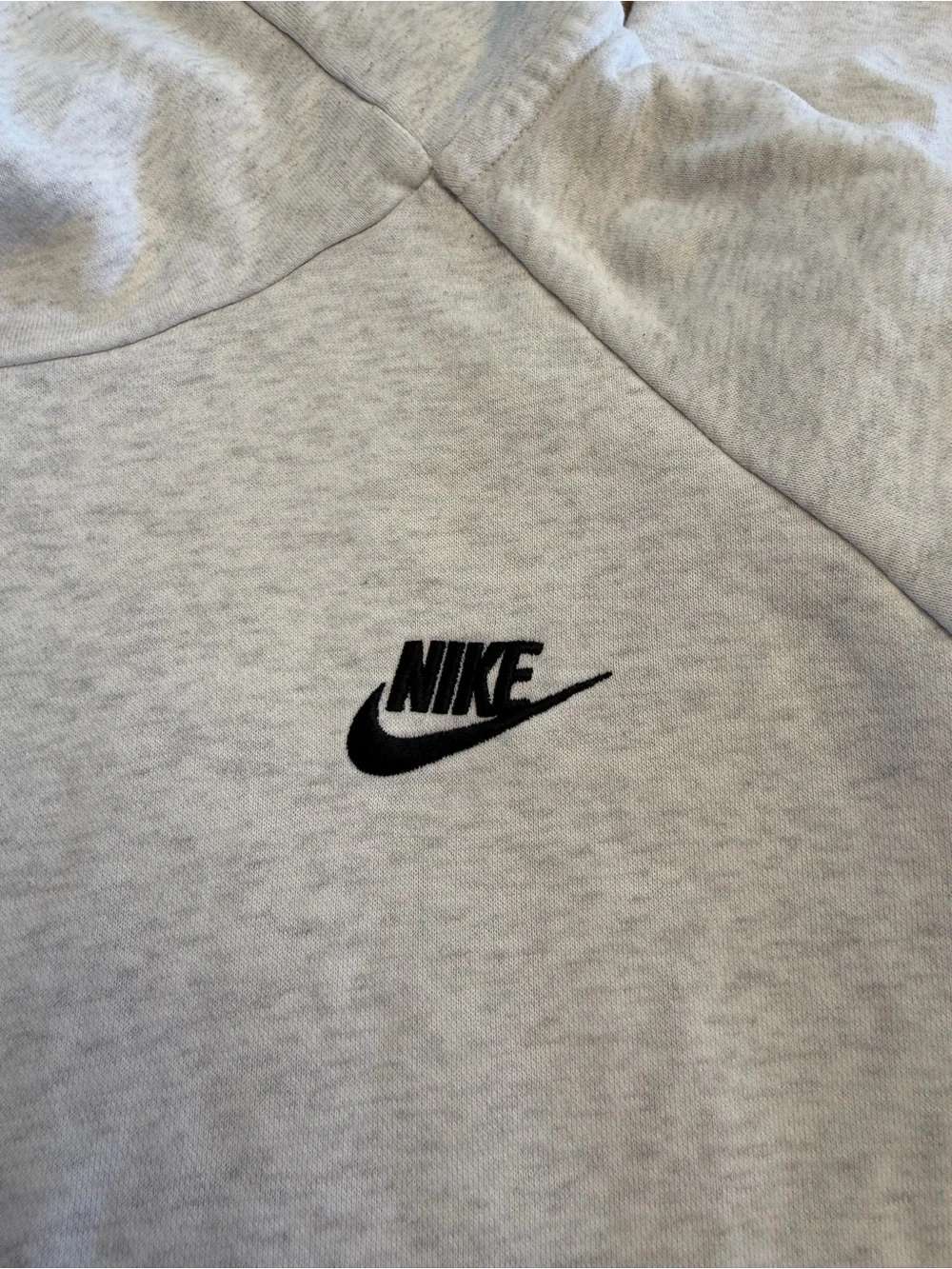 Nike Light Gray Pullover High-Neck Hoodie XL